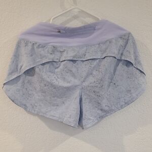 Women's Light Blue and Lavender Shorts